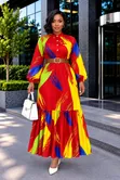 Ladies Popping Colored Maxi Dresses - 2