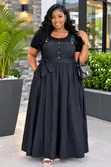 Women's Jeans Dungaree Dress with Top - 3