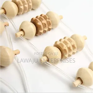 Wood Back Massage Roller Rope