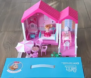 Snow Princess Doll House with 73 Pieces