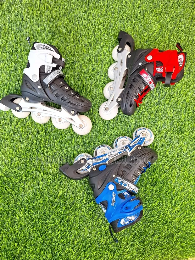 Brand New Rubber Wheel Skates (Size 31-34) - 1