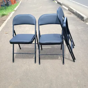 Viti vya Kukunja vya Mafunzo vya Leatherette (Nyeusi)