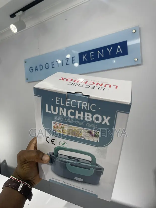 Portable Electric Food Warmer Lunch Box (Stainless Steel) - 1