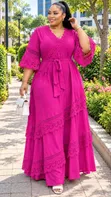 Quality Linen Maxi Dress - 1