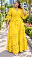 Quality Linen Maxi Dress - 3