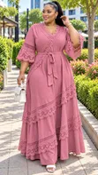 Quality Linen Maxi Dress - 4