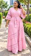 Quality Linen Maxi Dress - 5