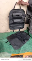 2pc Nyeusi Faux Leather Kianda cha Nyuma cha Gari - 2