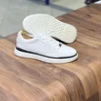 Aldo Plain White Leather Sneakers - 1