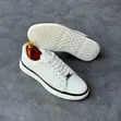 Aldo Plain White Leather Sneakers - 2