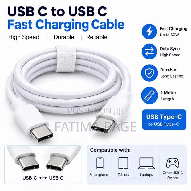 Brand New Fast Charging Type-C USB Cable - 1