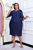 Chiffon Pleated Dress - 3