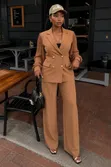 Classy Ladies Double Breasted Suits - Green - 3