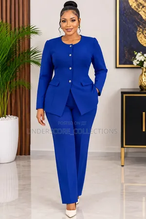 Ladies Semi-Casual Trouser Suits - Black