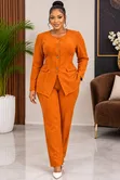 Ladies Semi-Casual Trouser Suits - Black - 2