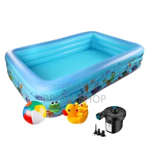 210cm Family Inflatable Pool - Outdoor Swimming Water Fun