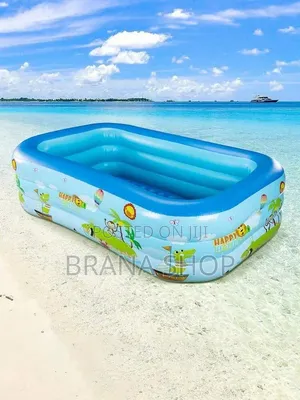 210cm Family Inflatable Pool - Outdoor Swimming Water Fun