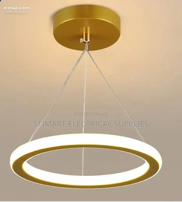 Mwanga wa Pendant wa Rangi ya Dhahabu ya Kifahari wa LED - 1