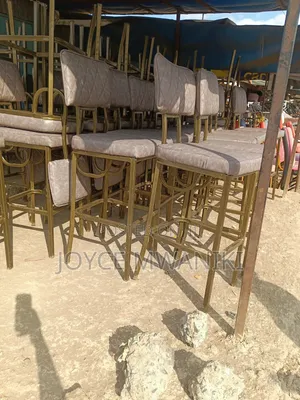 Luxury High Bar Chairs, Grey