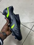 Sports Black Green Football Boots/Cleats, Lightweight - 1