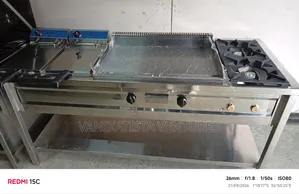 3-in-1 Chips Fryer + Griddle + 2 Gas Cooker - Custom Fabricated
