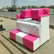 Kiti cha Pedicure cha Watu 2 - Nyeupe na Pink - 2