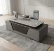 Imported CEO's L-Shaped Executive Table - 2.4m - 2