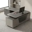 Imported CEO's L-Shaped Executive Table - 2.4m - 4
