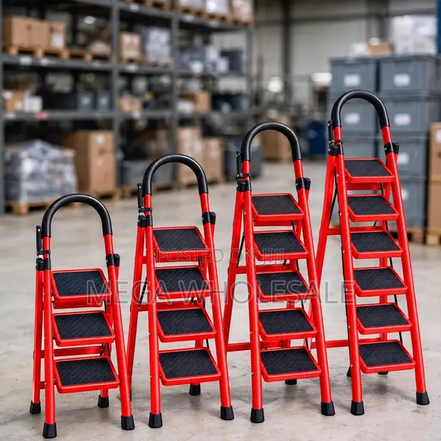 Premium Folding Step Ladder (2-5 Steps) - Modern Design - 1