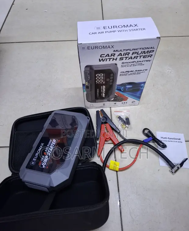 Euromax EMK3 3000A Jump Starter & Digital Air Pump - 1