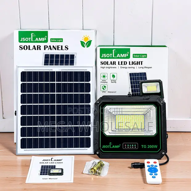 JSOTLAMP TG 200W Nje Solar LED Flood Light - 1
