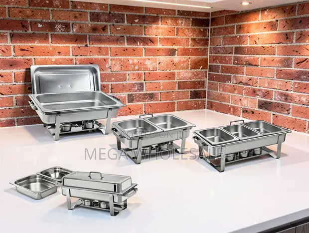 Chafing Dish ya Chuma cha Kutuo cha Triple 11L - 1