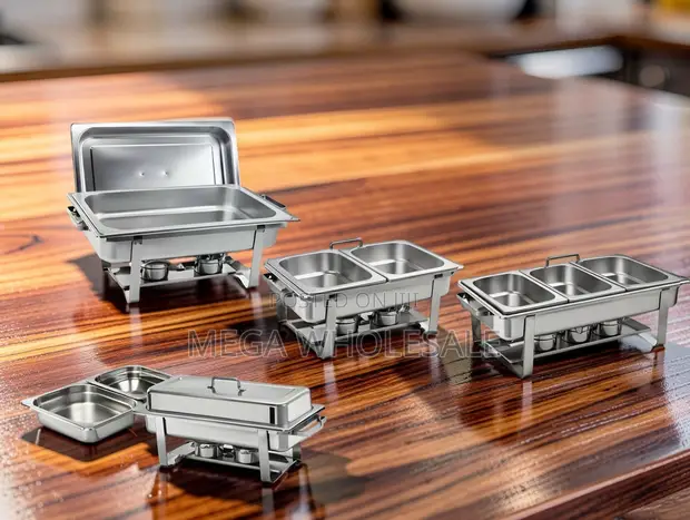 11L Stainless Steel Triple Chafing Dish - 1
