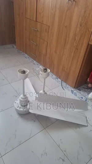 2 White Orient Ceiling Fans