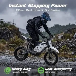 Electric Kids Dirt Bike Motorcycle - Black White