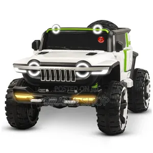 White 2-Seater 24V Electric Kids Truck with Remote
