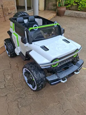 Jeep Kubwa ya Umeme ya Watoto 12V - Mtindo wa WN-502 Nyeupe