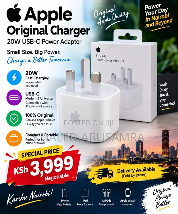 Original Apple 20W USB-C Power Adapter - 1