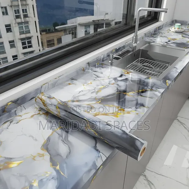 Marble Decorative Contact Paper - 0.6m x 10m - 1
