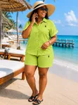 Holiday Linen Shorts - 1