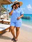 Holiday Linen Shorts - 5