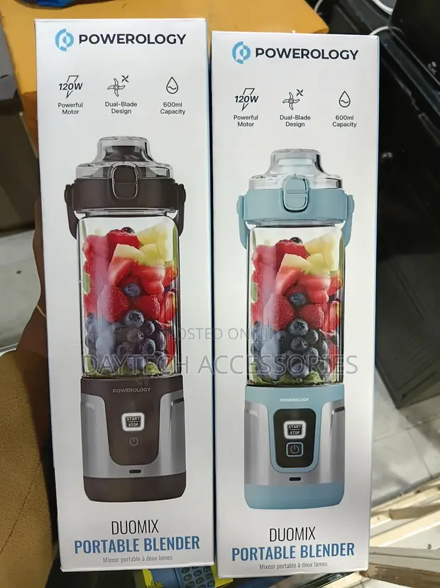 Powerology Duomix Portable Blender - 600mL - 1
