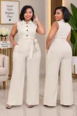 Women's Sleeveless Jumpsuit - 3