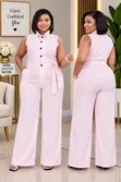 Women's Sleeveless Jumpsuit - 4