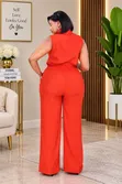 Women's Sleeveless Jumpsuit - 5
