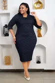 Midi Straight Dress - Multi-Colour - 3