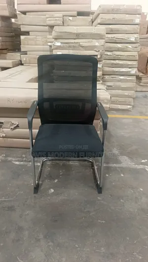 Black Mesh Conference Chair
