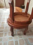 Mahogany Stools (Set of 3) - 2