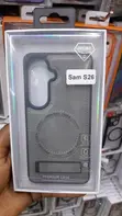 Gray Leather Case for Samsung Galaxy S26 - 1