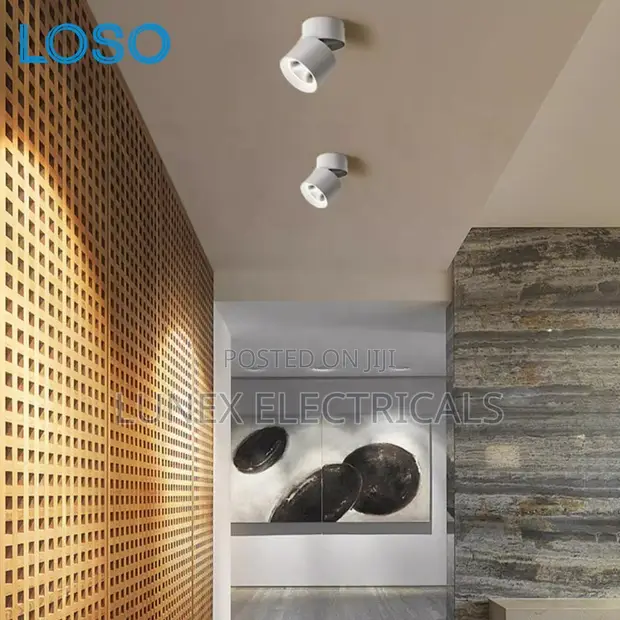 Foldable LED Surface Mount Downlight - Aluminum, 360° Rotatable - 1